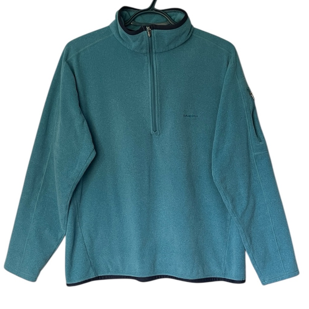Patagonia Aravis 1/4 Zip Fleece Pullover Teal Women’s Size XL